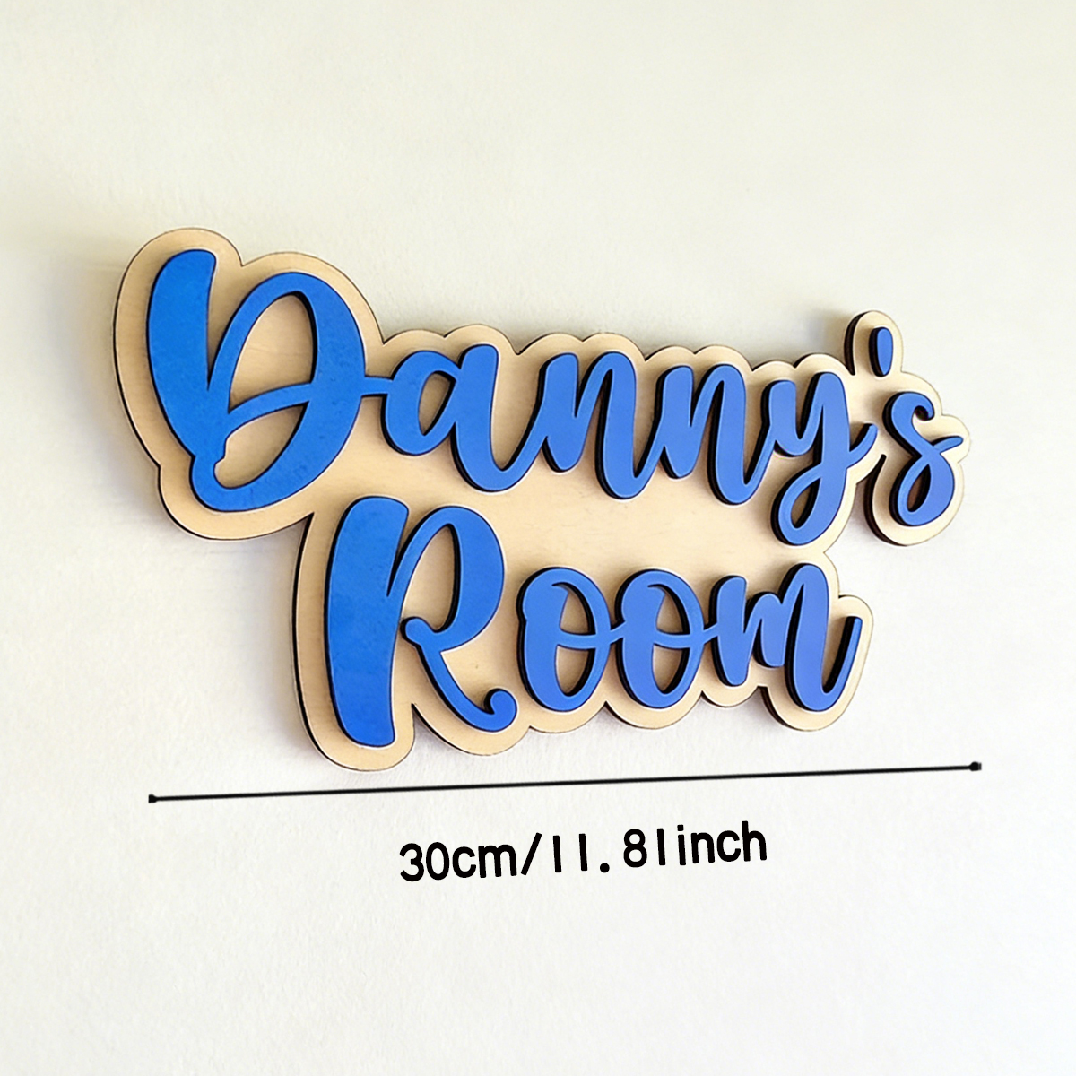 1Pc Cutom Blue Wooden Acrylic  - Baby Nursery Gifts reseña y precio
