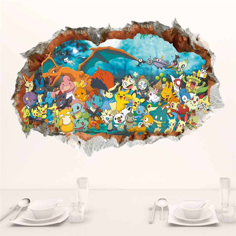 Cartoon Pokémon Pikachu Wall S - Baby Nursery Wall Mural reseña y precio