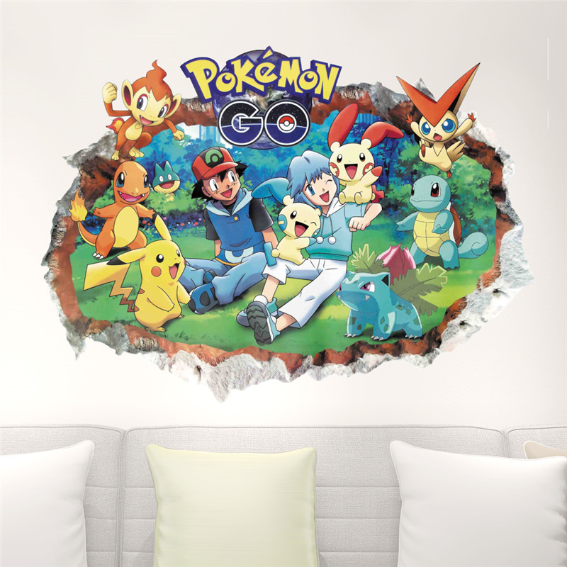 Cartoon Pokémon Pikachu Wall S - Baby Nursery Wall Mural reseña y precio