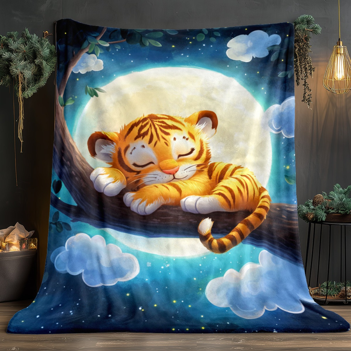 Cute sleeping tiger on tree br - Baby Nursery In Hospital reseña y precio