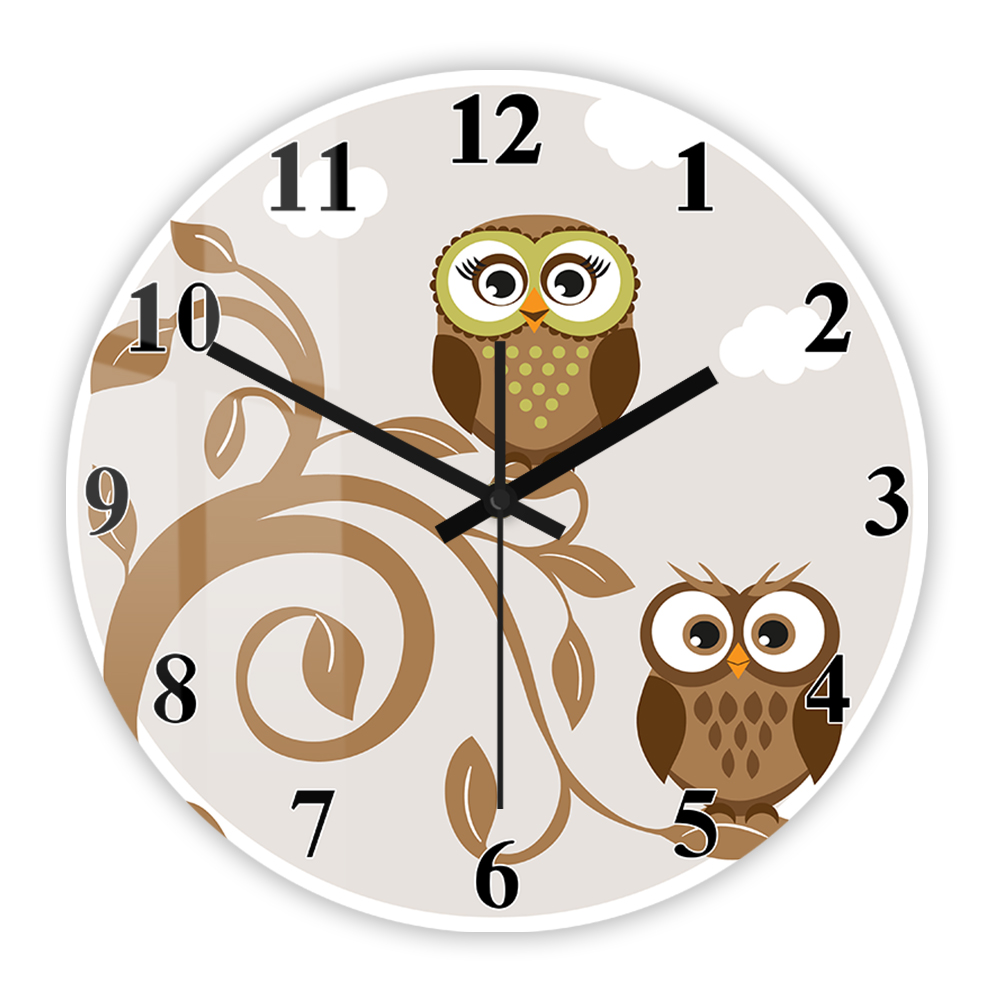 Whimsical Cartoon Owls on Tree - Baby Nursery Frames reseña y precio