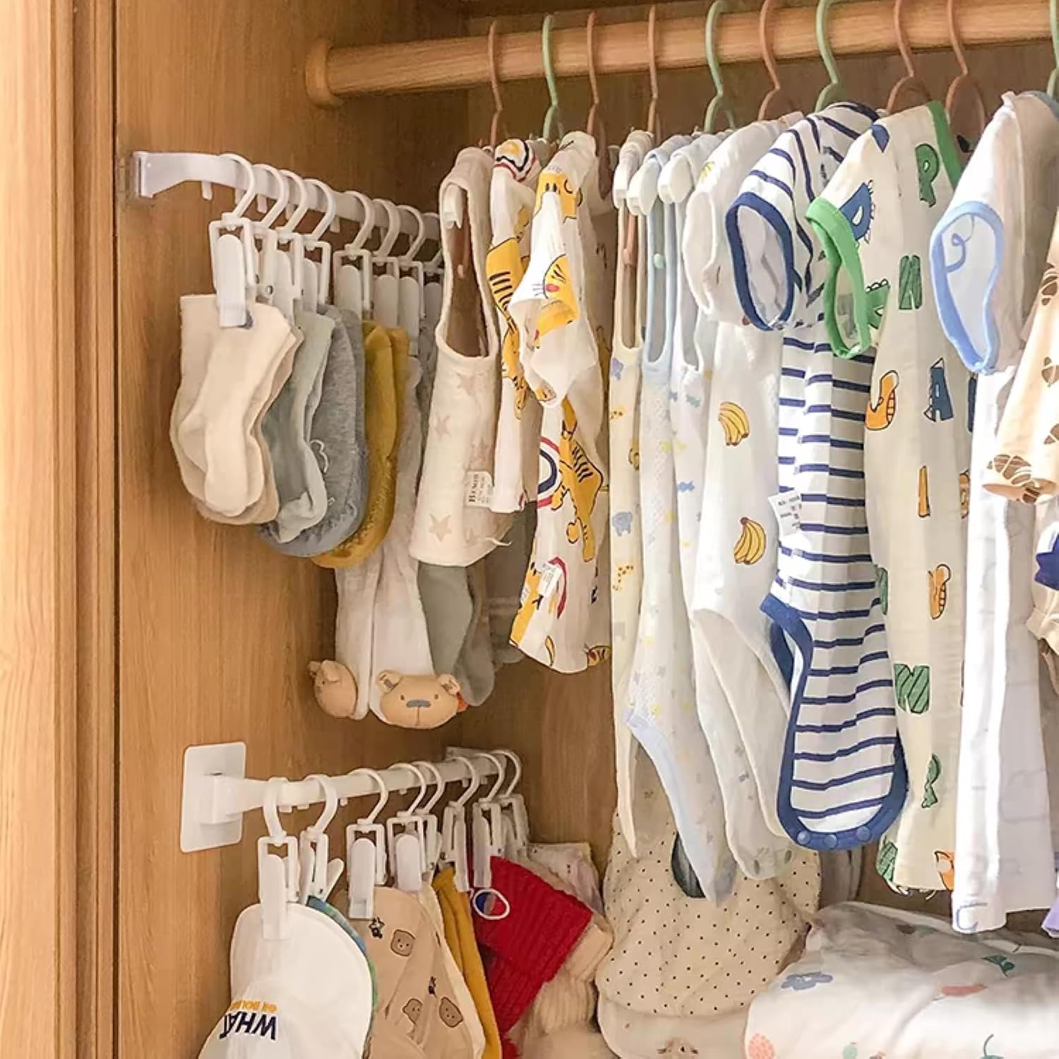 10 Clip Baby Pants Hanger Orga - Closet Organizer Baby reseña y precio