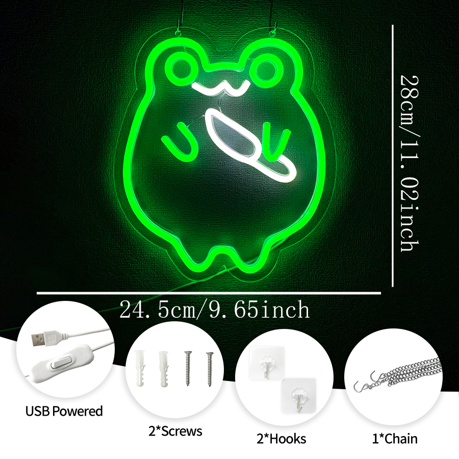 Frog Neon Sign,LED Art Sign Fo - Baby Nursery Wall Lights reseña y precio