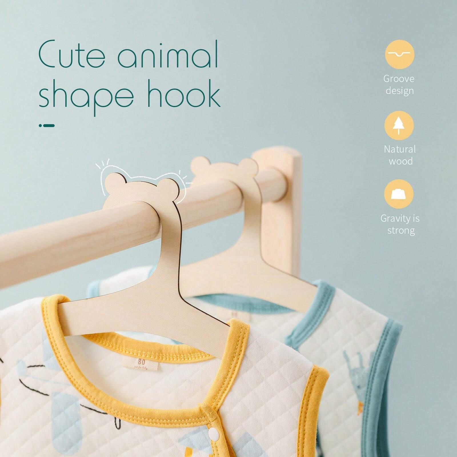 5/10/20/50pcs Baby Clothes Rac - Baby Nursery Hangers reseña y precio
