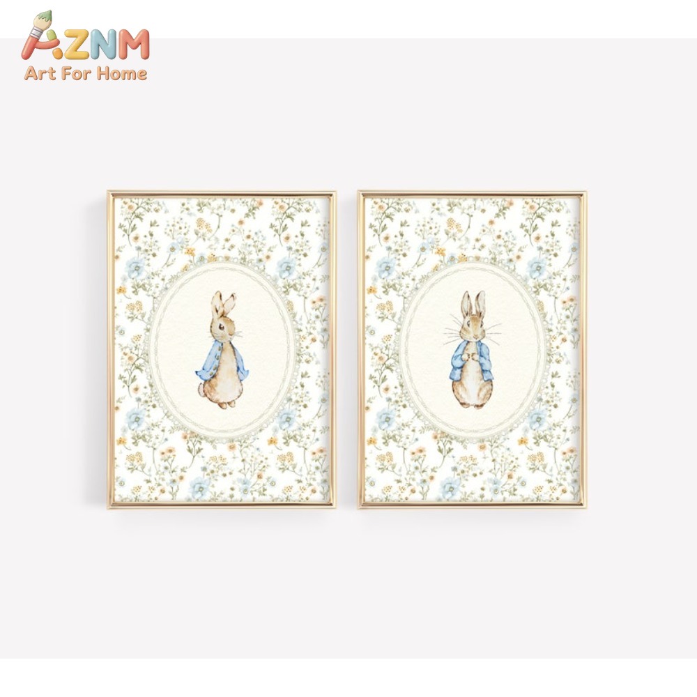 AZNM Vintage Peter Rabbit Canv - Baby Nursery Wall Art reseña y precio