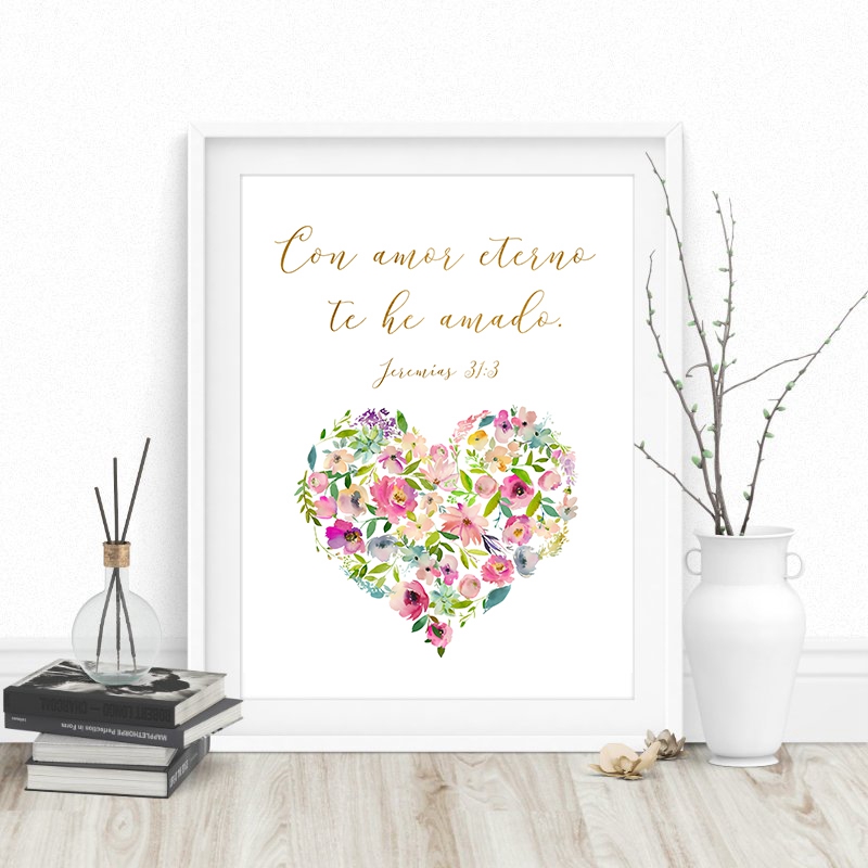 Spanish Bible Verse Love Quote - Baby Nursery In Spanish reseña y precio