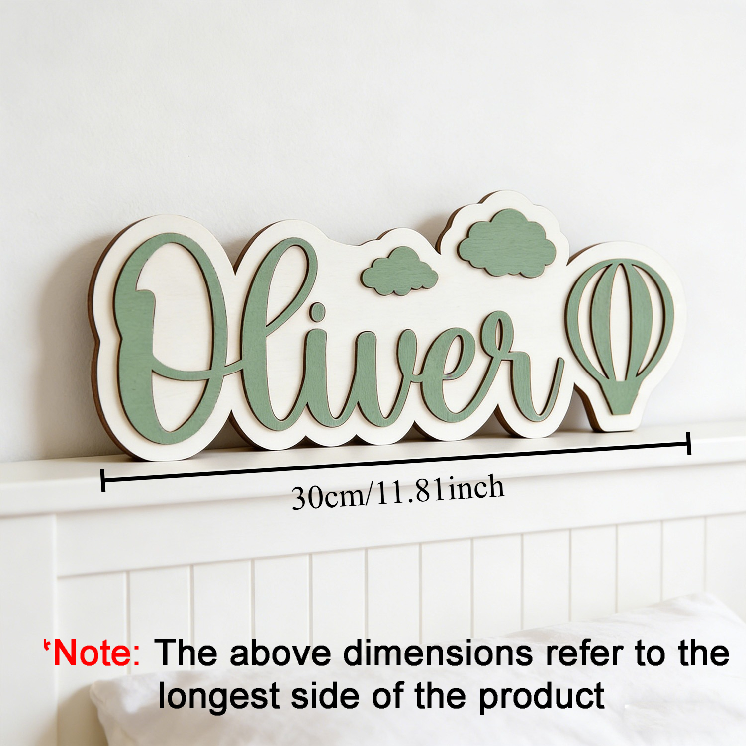 Personalized Hot Air Balloon & - Baby Nursery Name Sign reseña y precio