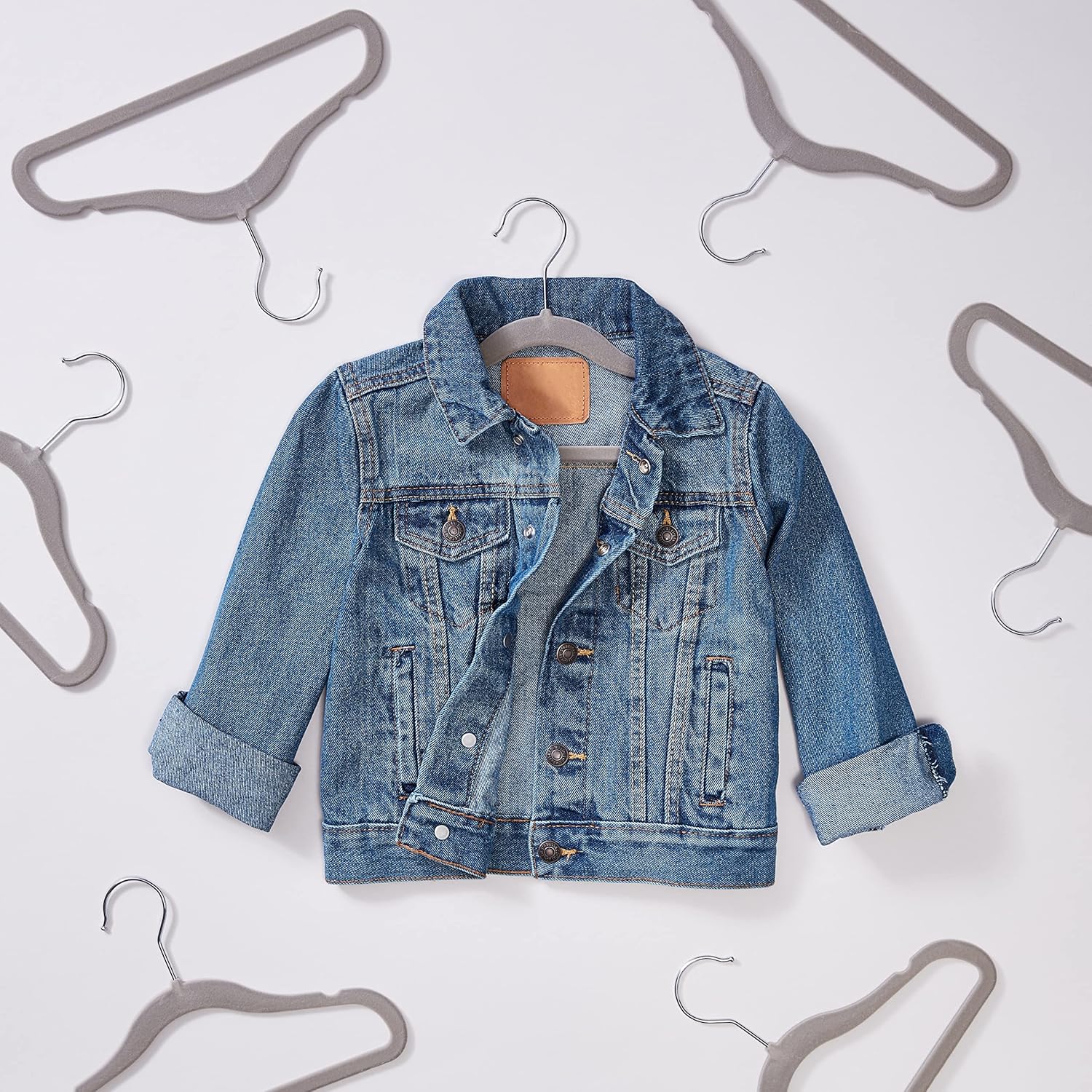 Kids Velvet Clothes Hangers, N - Closet Organizer Baby reseña y precio
