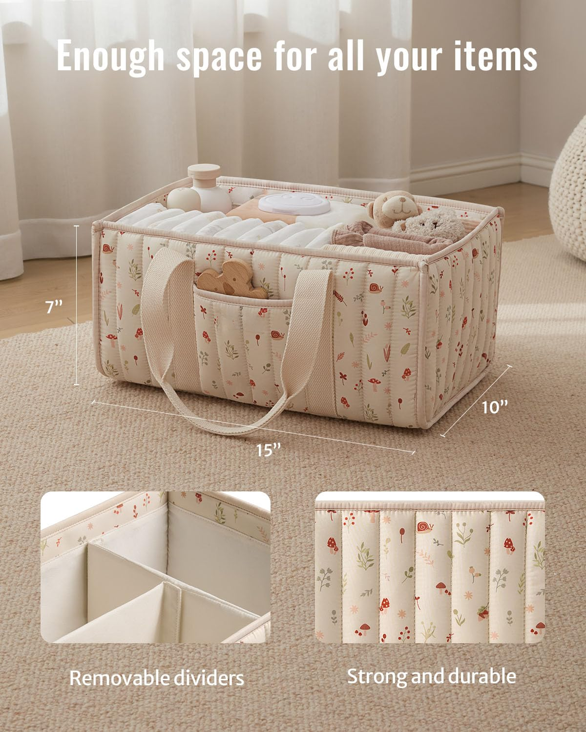 Diaper Caddy Organizer, Stylis - Baby Nursery Unisex reseña y precio