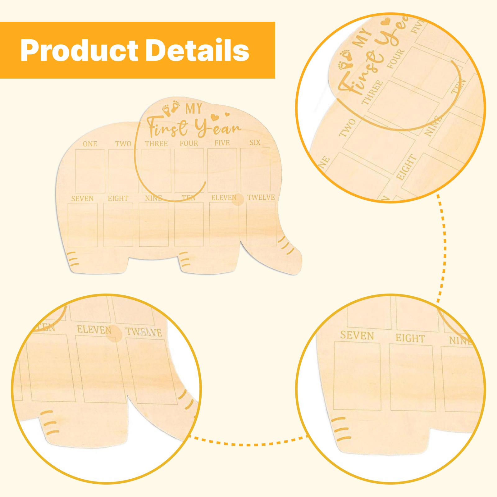 Baby Photo Board Wood Frame Tw - Baby Nursery Frames reseña y precio