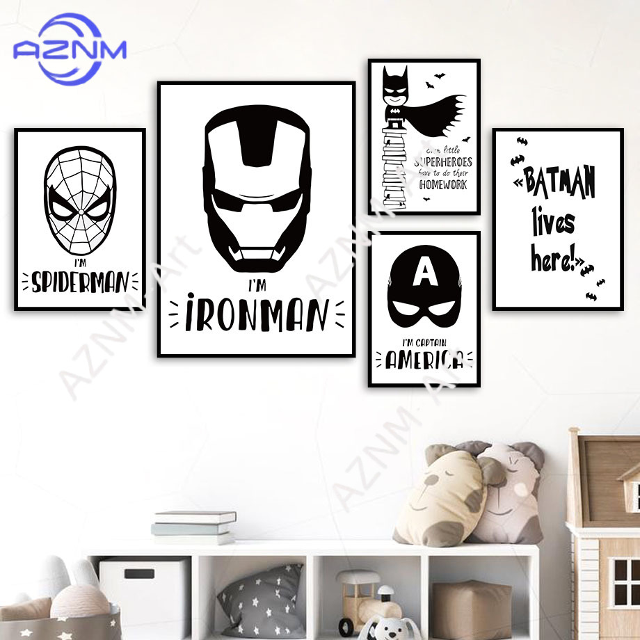 Wall Art Canvas Painting Bat C - Baby Nursery Wall Art reseña y precio