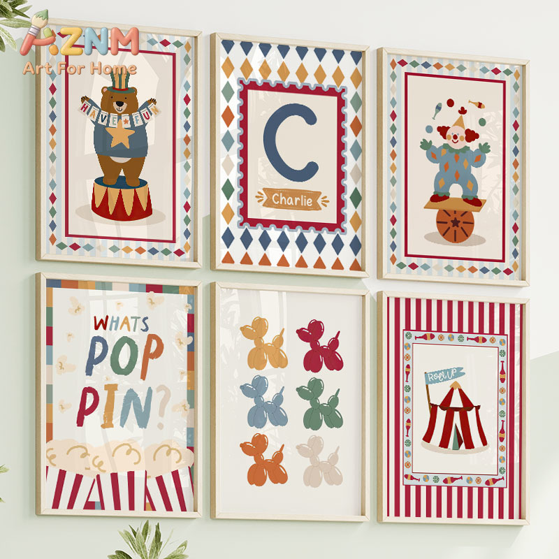 Circus Bear Magician Dog Quote - Baby Nursery Kids reseña y precio