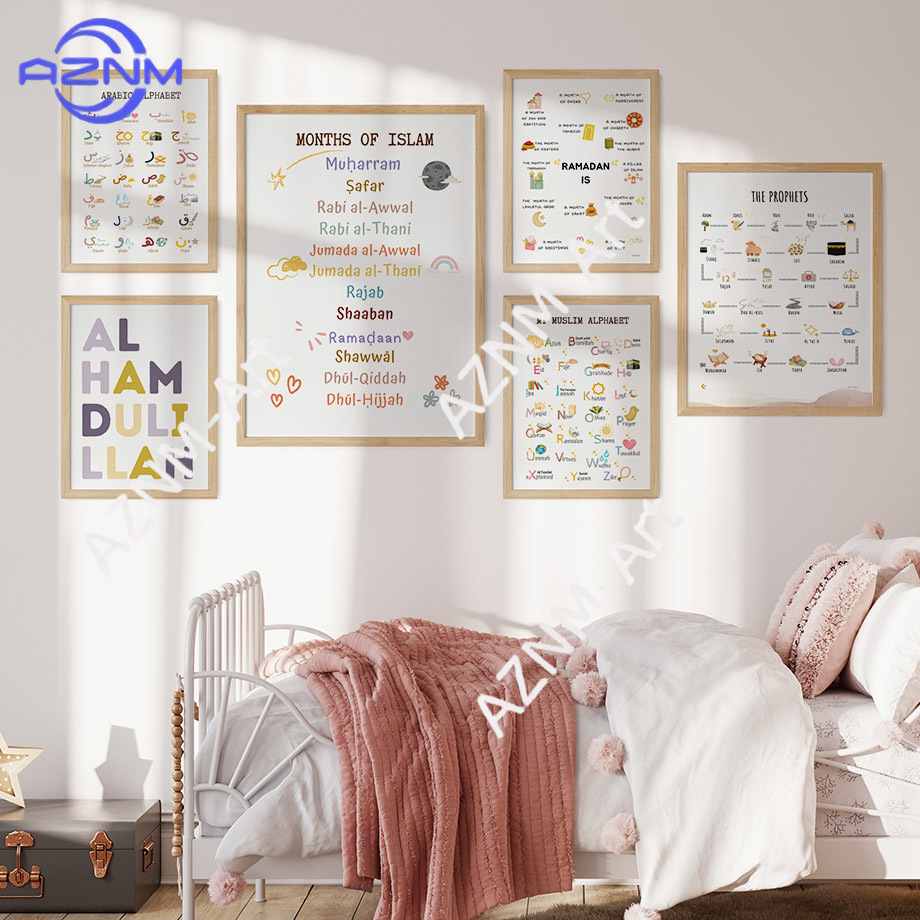 Islam Muslim Prophets Arabic A - Baby Nursery Art reseña y precio