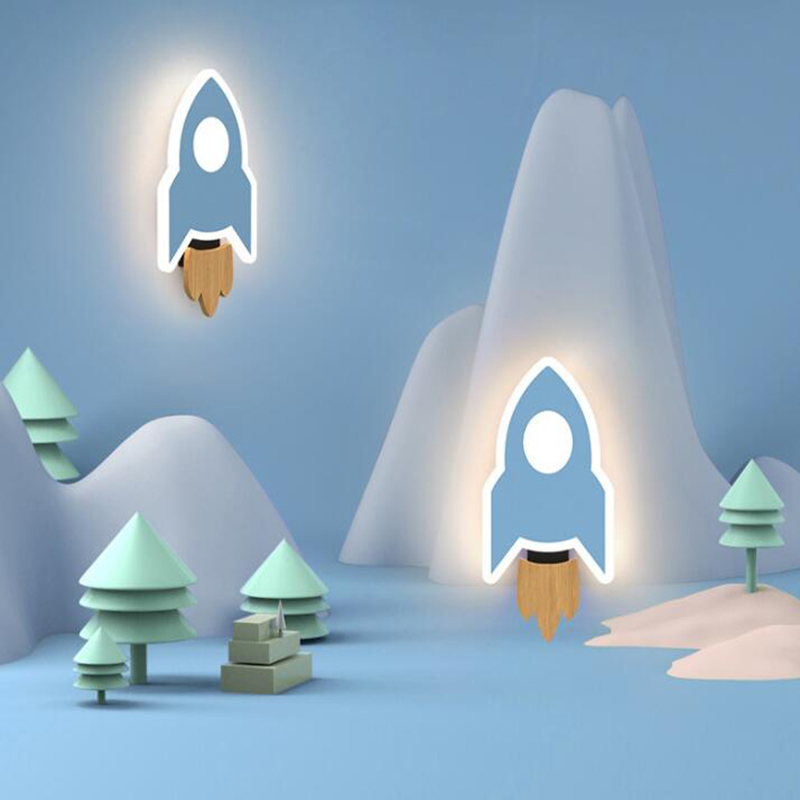 Cartoon LED Rocket Wall Lamp M - Baby Nursery Wall Lights reseña y precio